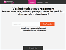 Tablet Screenshot of maximiles.com