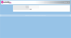 Desktop Screenshot of gestion.maximiles.com