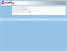 Tablet Screenshot of gestion.maximiles.com